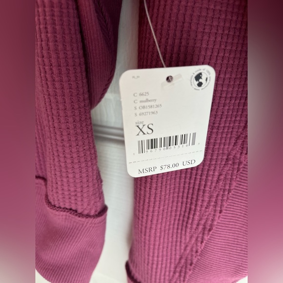 Free People Santa Clara in Mulberry, Size Small NWT - Picture 6 of 8